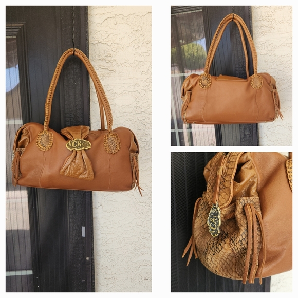 Chi brown shoulder bagchi by falchi - Picture 1 of 3
